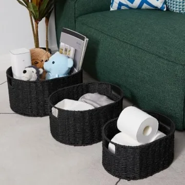 Stylish Vagusicc Wicker Basket Set for Efficient Storage