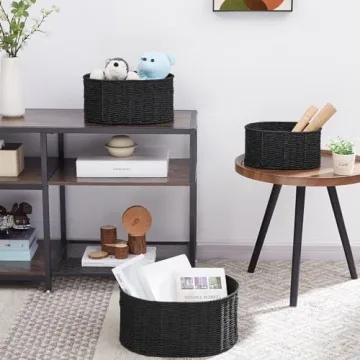 Stylish Vagusicc Wicker Basket Set for Efficient Storage