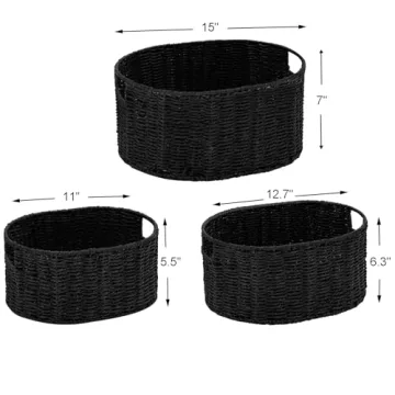 Stylish Vagusicc Wicker Basket Set for Efficient Storage