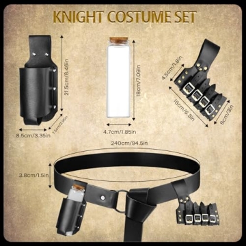 Medieval Knight Costume Set for Halloween & Events