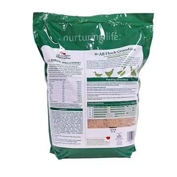 Manna Pro All Flock Crumbles | 16% Protein Level | Complete Feed for Chickens, Ducks, Geese, Turkeys...