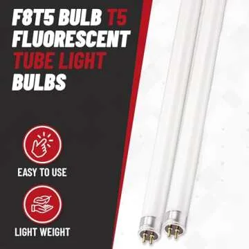 BULBMASTER F8T5 CW Fluorescent Bulbs Pack of 6 12 Inch 8W