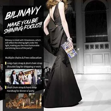 Stylish Rhinestone Money Clutch Purse for Women