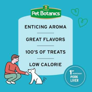 Pet Botanics 4 oz. Pouch Training Rewards Puppy Bites Soft & Chewy, Peanut Butter Flavor, with 200 Treats Per Bag, The Choice of Top Trainers