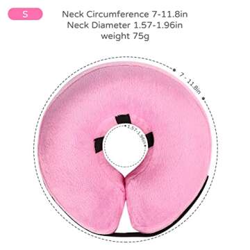 Adjustable Inflatable Dog Collar for Recovery