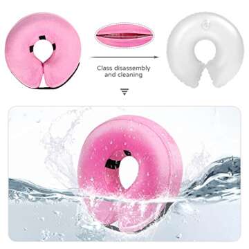 Adjustable Inflatable Dog Collar for Recovery