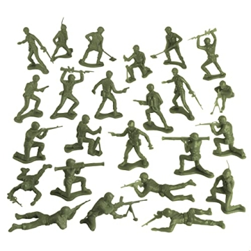 TimMee Plastic Army Men OD Green 48pc Toy Soldiers USA Made