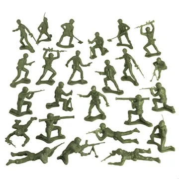 TimMee Plastic Army Men OD Green 48pc Toy Soldiers USA Made