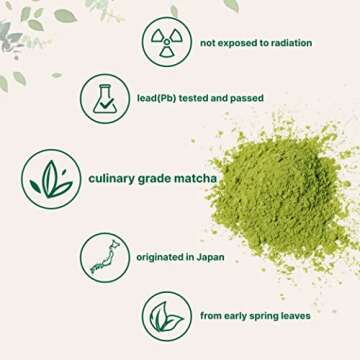 Micro Ingredients Organic Matcha Green Tea Powder, 1lb | Premium First Harvest Japanese for Daily Beverage | 100% Pure Culinary Grade | No Sugar, Eco-Friendly Recyclable Bags