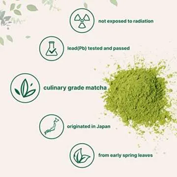 Micro Ingredients Organic Matcha Green Tea Powder, 1lb | Premium First Harvest Japanese for Daily Beverage | 100% Pure Culinary Grade | No Sugar, Eco-Friendly Recyclable Bags