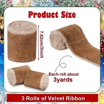 Premium Velvet Ribbon for DIY Crafts & Gift Wrapping