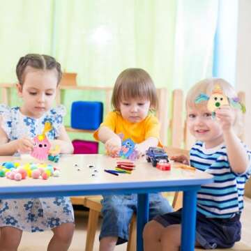 VENUSFIT Valentines Day Gifts for Kids - 12 PCS Valentines Cards School Classroom with Monster Air Dry Clay Bulk - Monster Crafts Kit for Kids Boys Girls - Valentines Gifts Exchanges Party Favors