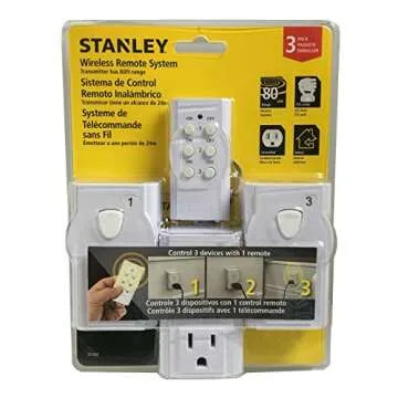 Stanley 31166 Wireless Remote Control System, White, 3 Each