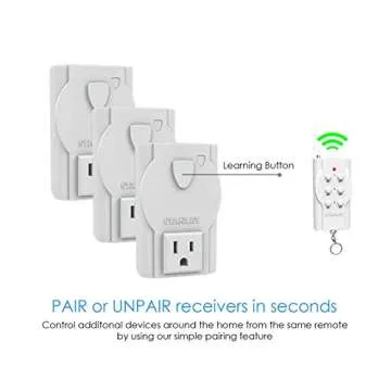 Stanley 31166 Wireless Remote Control System, White, 3 Each