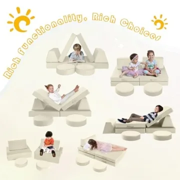 MeMoreCool Modular Kids Play Couch for Toddlers