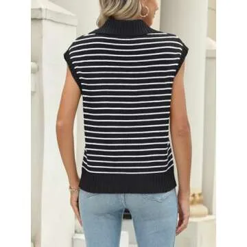 Chic LILLUSORY Women's V Neck Sweater Vest for All Occasions