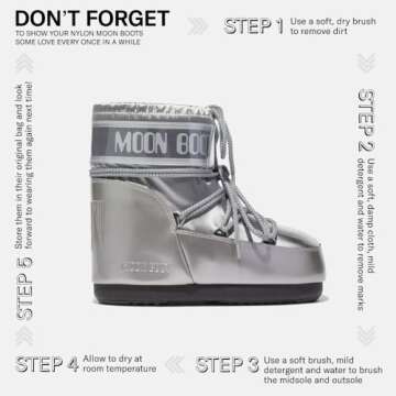 Stylish Moon Boot Icon Low Glance Snow Boots for Winter