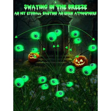 Solar Halloween Eyeball Lights for Outdoor Decorations