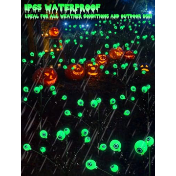 Solar Halloween Eyeball Lights for Outdoor Decorations