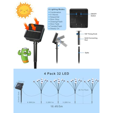 Solar Halloween Eyeball Lights for Outdoor Decorations