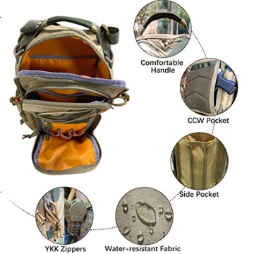 ROARING FIRE Tactical Sling Pack for Outdoor Adventures