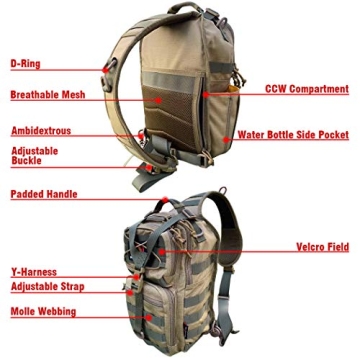 ROARING FIRE Tactical Sling Pack for Outdoor Adventures