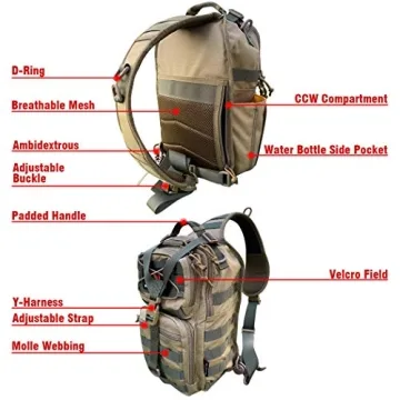 ROARING FIRE Tactical Sling Pack for Outdoor Adventures