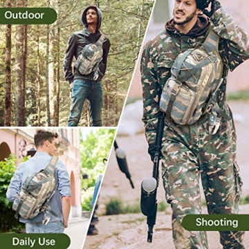 ROARING FIRE Tactical Sling Pack for Outdoor Adventures