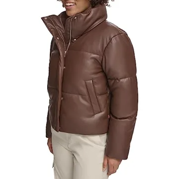 Levi's Quilted Vegan Leather Puffer Jacket