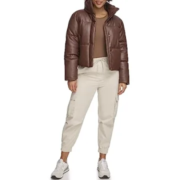 Levi's Quilted Vegan Leather Puffer Jacket