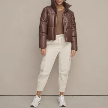 Levi's Quilted Vegan Leather Puffer Jacket