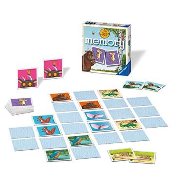 Ravensburger The Gruffalo Mini Memory Game - Fun Matching Pairs Game for Kids