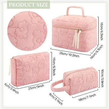 Paterr Cute Makeup Bag Set for Stylish Travel Organization