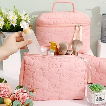 Paterr Cute Makeup Bag Set for Stylish Travel Organization