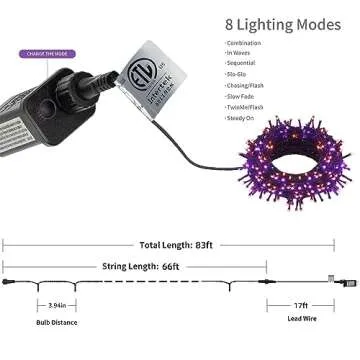 HOME LIGHTING 66FT LED Halloween Lights for All Occasions