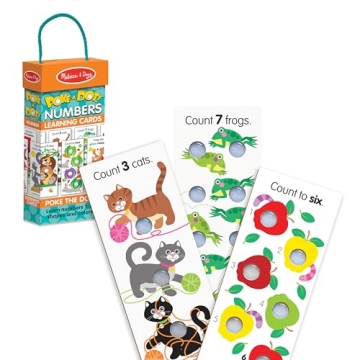 Melissa & Doug Jumbo Poke-A-Dot Number Learning Cards