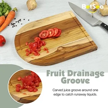 Elegant Wooden Teak Charcuterie Board for Gathering & Serving