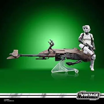 STAR WARS The Vintage Collection Speeder Bike, Return of The Jedi 3.75-Inch Collectible Vehicle with Action Figure, Ages 4 and Up