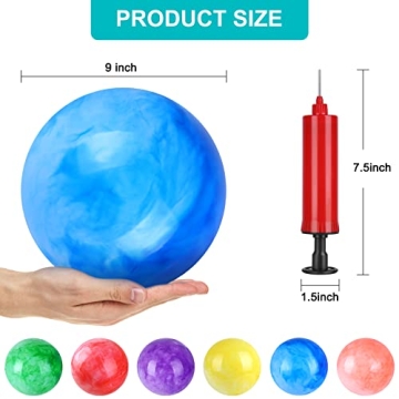 Inflatable Marbleized Bouncy Balls for Fun Playtime