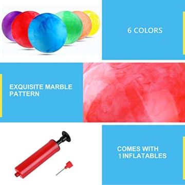 Inflatable Marbleized Bouncy Balls for Fun Playtime