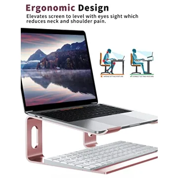 ALASHI Ergonomic Laptop Stand for 10 to 15 6 Inch Laptops