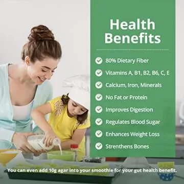 LIVING JIN Vegan Agar Agar Powder 4 oz Plant-Based Gelatin