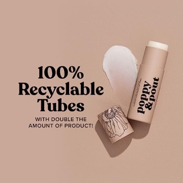 Poppy & Pout Coconut Jumbo Lip Balm in Eco-Friendly Tube