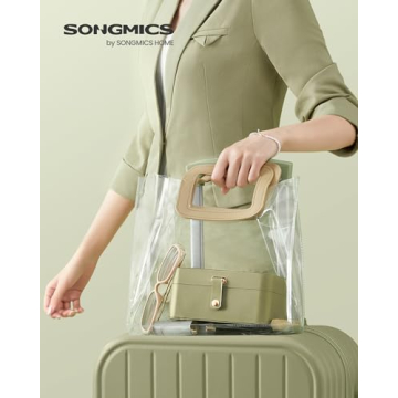 SONGMICS Jewelry Box Travel Case Portable Jewelry Organizer