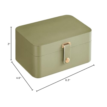 SONGMICS Jewelry Box Travel Case Portable Jewelry Organizer