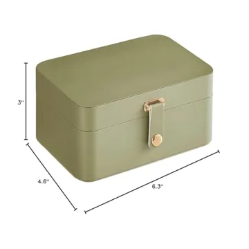 SONGMICS Jewelry Box Travel Case Portable Jewelry Organizer