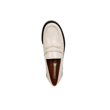 Franco Sarto Womens Lillian Slip On Penny Loafer Vanilla White 7 M
