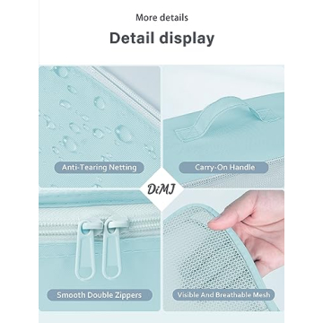 DIMJ Packing Cubes for Travel - 8-Piece Organizer Set