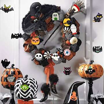 100 PCS Halloween Resin Flatback Charms for Crafts