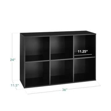 Best Choice Products 6-Cube Storage Organizer – Customizable, Sturdy & Stylish